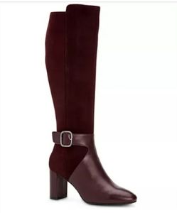 NWOB! Alfani Nelsonnl Leather & Suede Boot